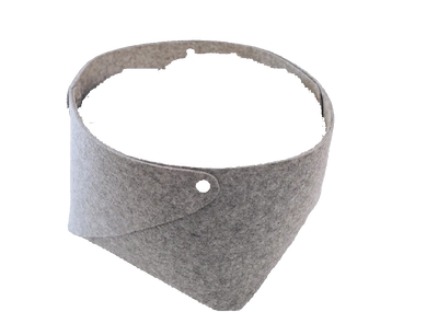 Round Felt & Plush Pet Bed for Cats and Small Dogs