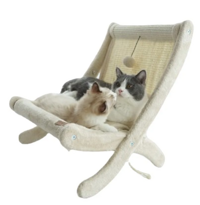 Cat Sofa Bed with Scratching Surface, XL Cushioned