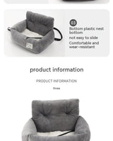 Universal Pet Car Bed – Comfortable and Secure Travel Bed for Cats and Dogs