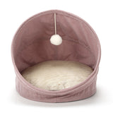 Cozy Cotton Cat Sleeping Bag – Enclosed Pet Bed