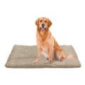 Beige Orthopedic Dog Bed with Washable Cover