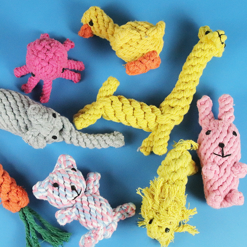 Durable Chew Dog Toys - Cartoon Plush Pet Toys
