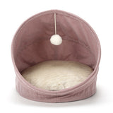 Cozy Cotton Cat Sleeping Bag – Enclosed Pet Bed