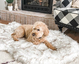 Supportive Faux Fur Dog Bed for Comfortable Rest