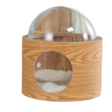 Cozy Clear Dome Pet Bed for Cats and Dogs