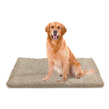 Beige Orthopedic Dog Bed with Washable Cover