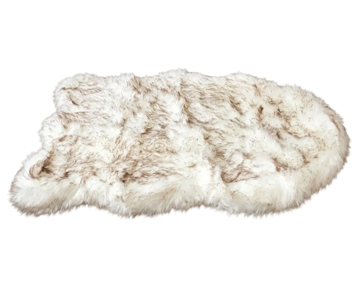 Supportive Faux Fur Dog Bed for Comfortable Rest