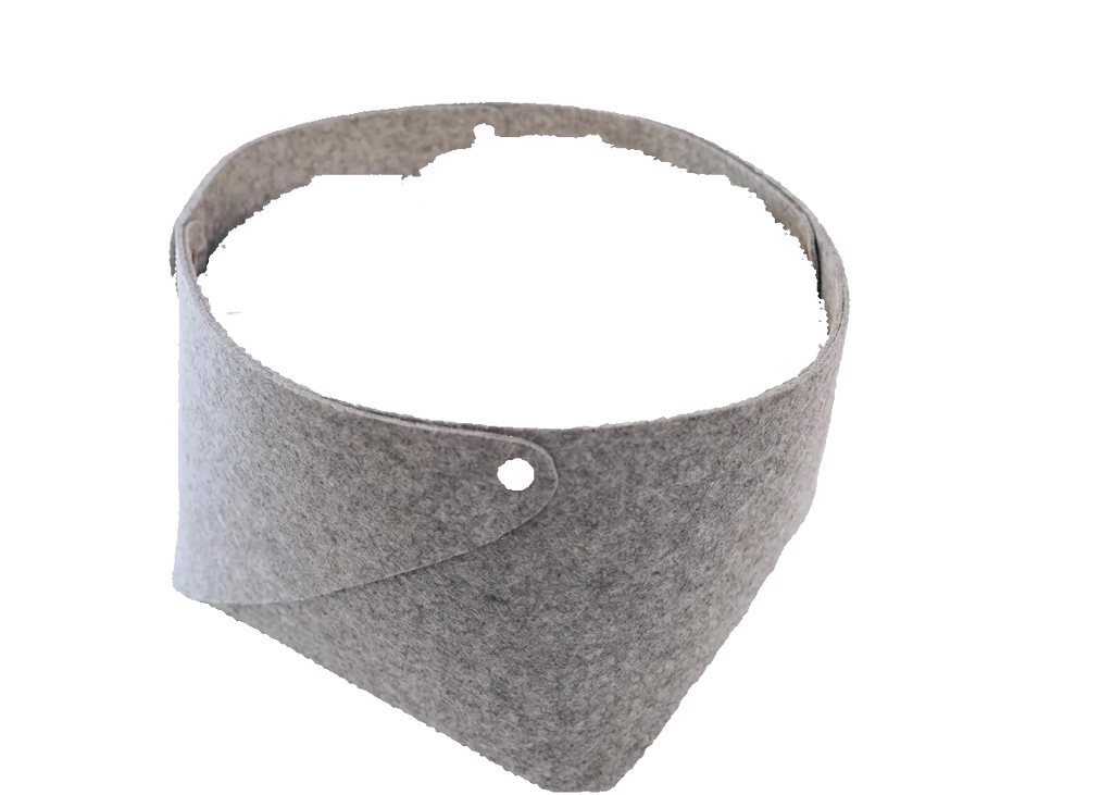 Round Felt & Plush Pet Bed for Cats and Small Dogs