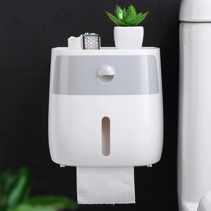 Wall-Mount Waterproof Toilet Paper Holder