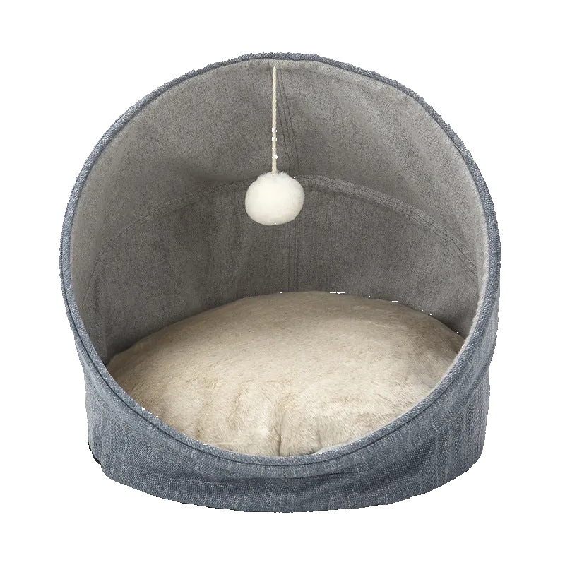 Cozy Cotton Cat Sleeping Bag – Enclosed Pet Bed