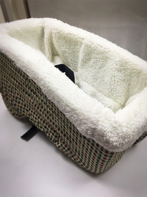 Car Pet Basket Bed with Soft Cushion for Dogs