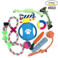 12-Pack Dog Chew and Rope Toy Variety Set