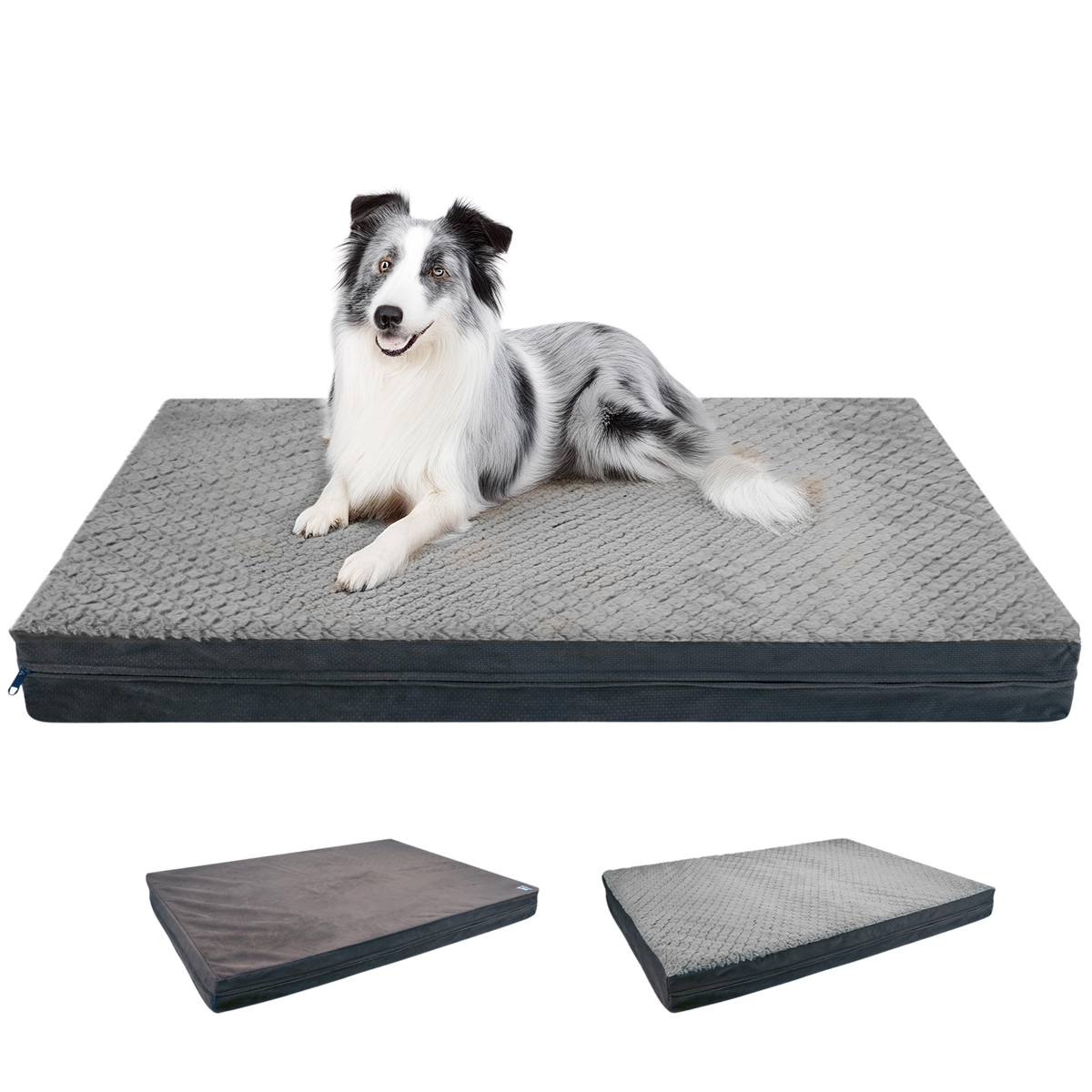 Waterproof Orthopedic Dog Bed for Extra Large Dogs Dark Gray