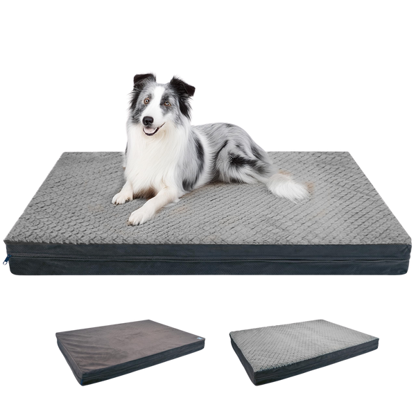 Waterproof Orthopedic Dog Bed for Extra Large Dogs Dark Gray