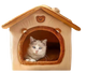 Soft Plush Pet Cave Bed for Cats and Small Dogs