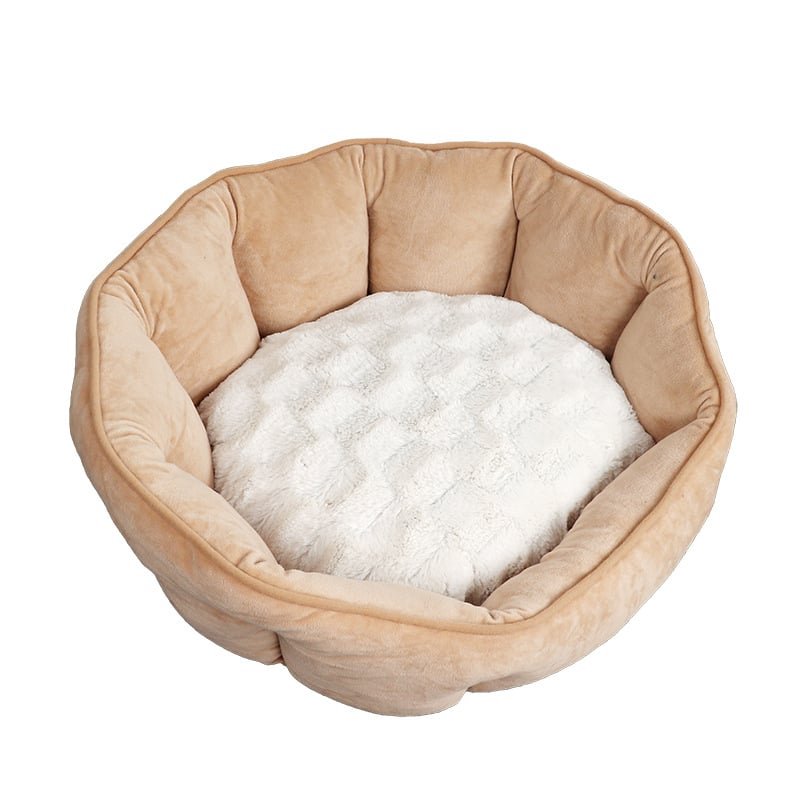 Shell-Shaped Pet Bed for Cozy Comfort and Relaxation